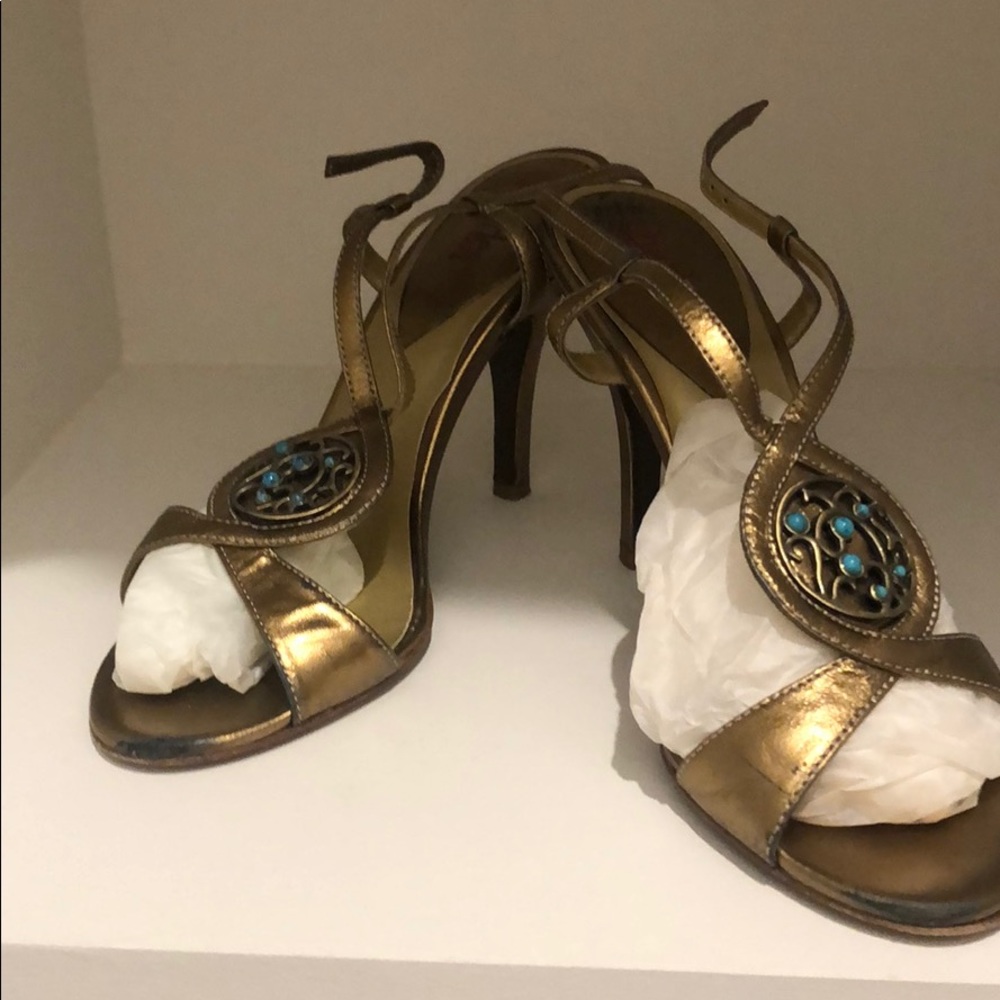 Charles David Gold Heels